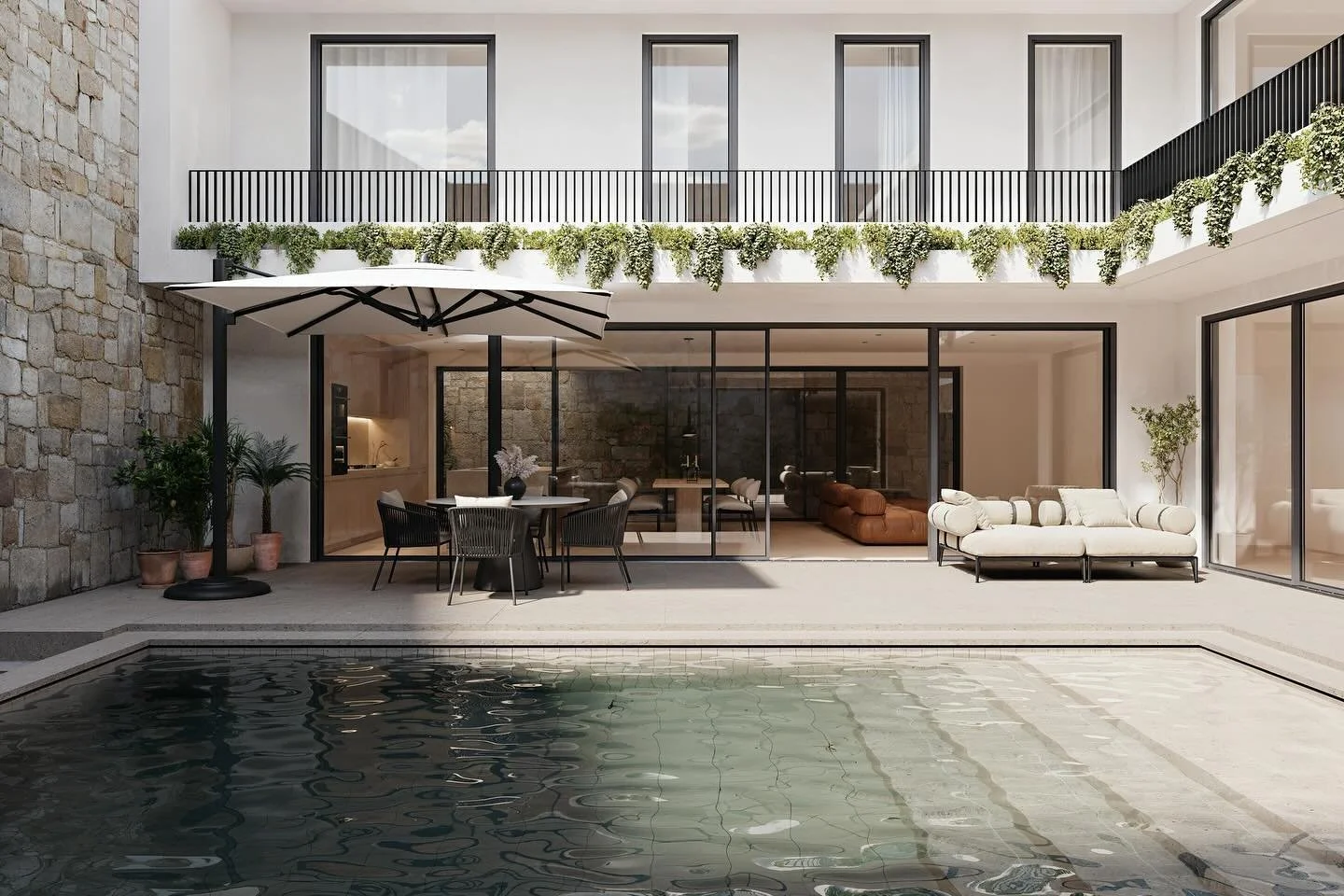 What&rsquo;s the first thing you notice about this dream home?

One of the standout features of the ground floor is the spacious sliding window, which provides ample natural light and unobstructed views of the garden and pool. The use of stone, wood,