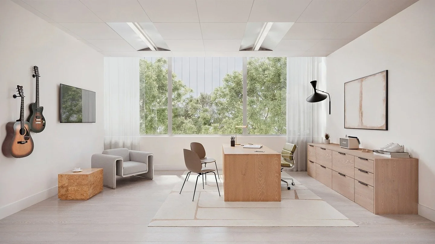 Are you curious to discover one of our latest project? 

It&rsquo;s a rendering of an executive office in Miami. The interior design project has been carried out by Studio Marmo. In the image, we paid close attention to the details that characterize 