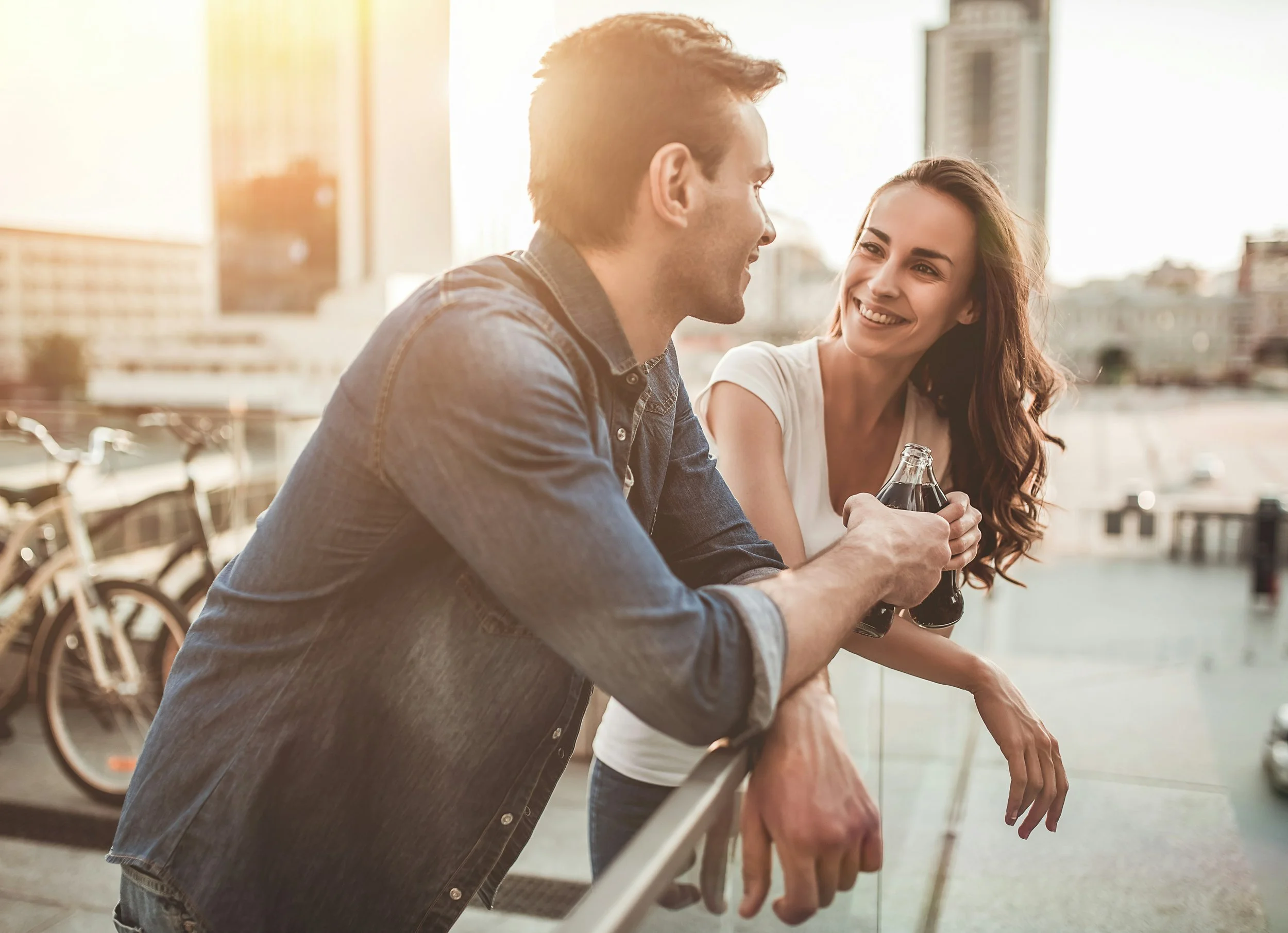 Couple smiling after couple therapy in Shoreview
