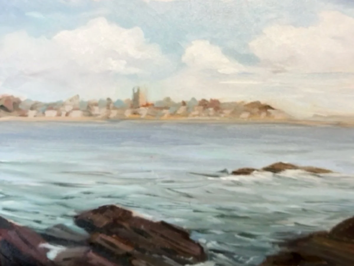 SOLD Newport, RI | A 40 Step Proposal, 8"x10", Oil on Board