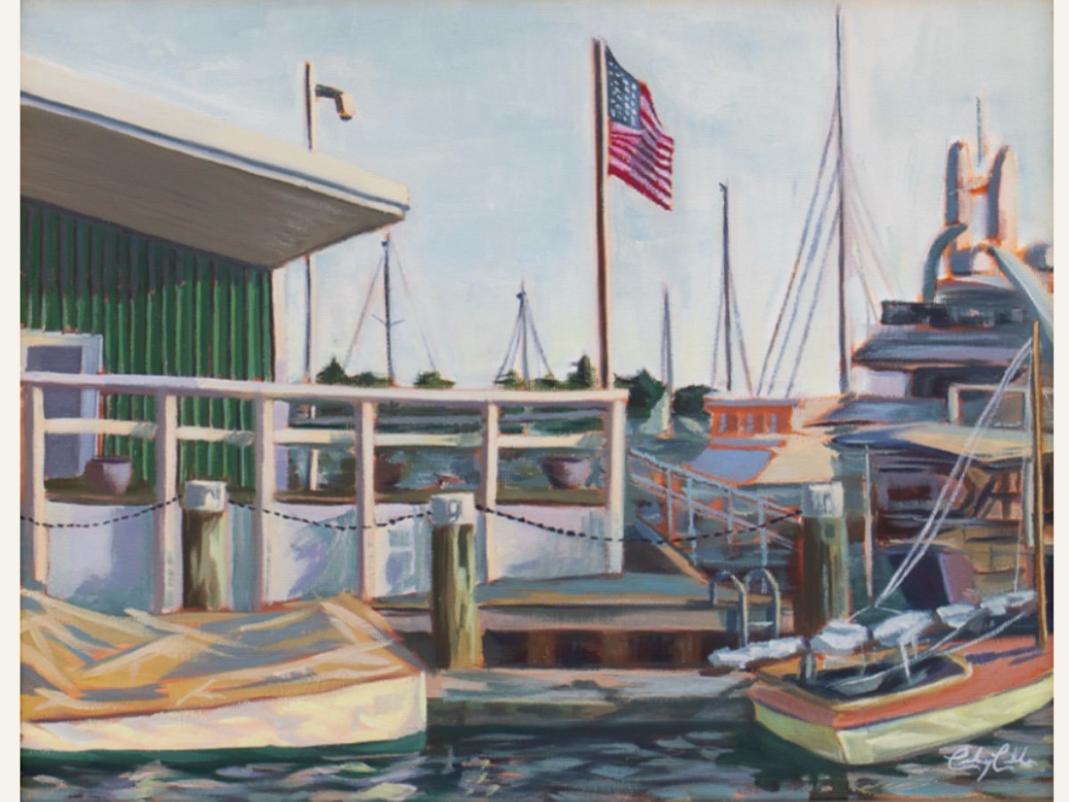 Newport, RI | Casey's Marina, 11"x14", Oil on Board