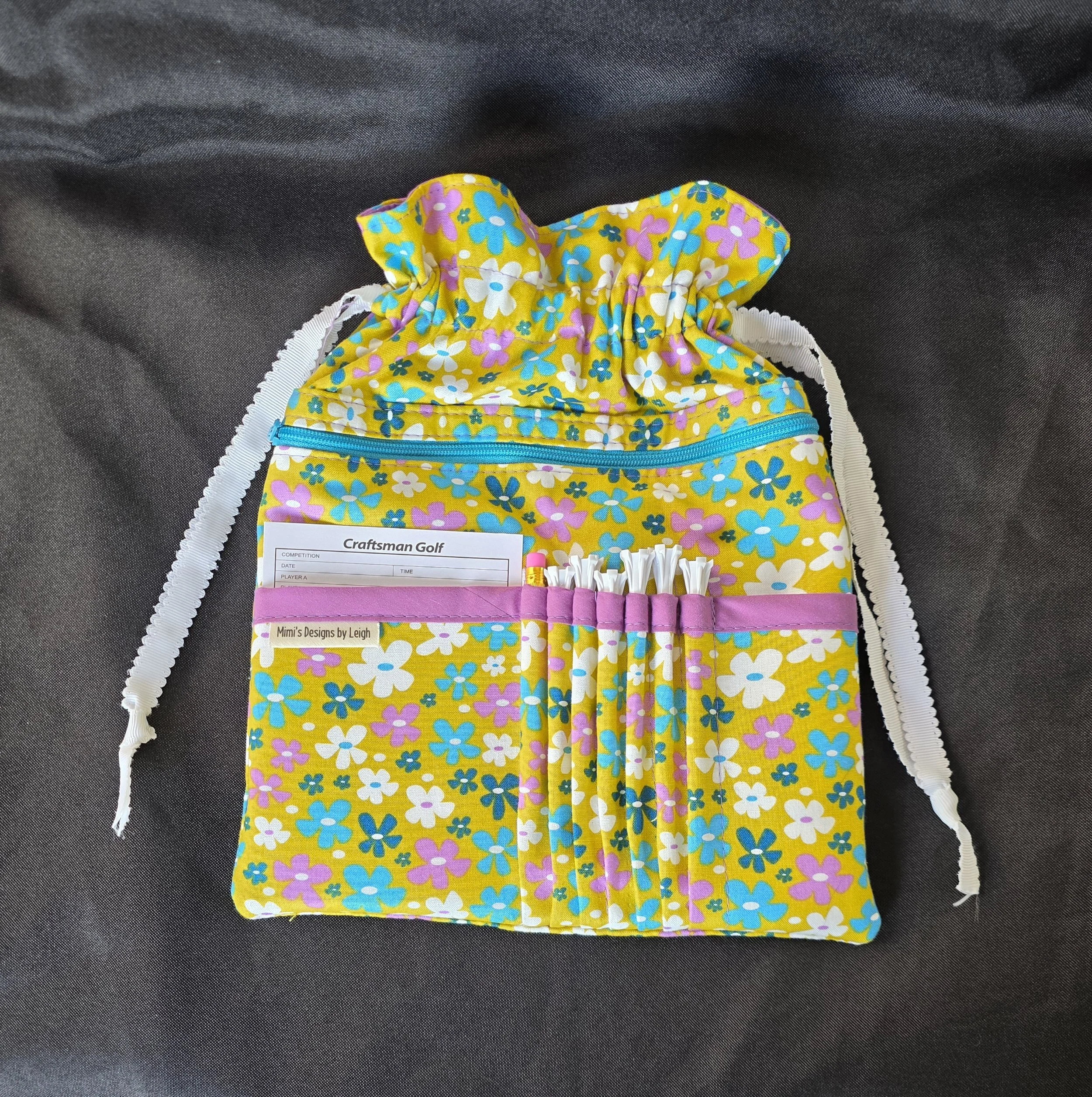 Golf Ball Bag - Retro Floral