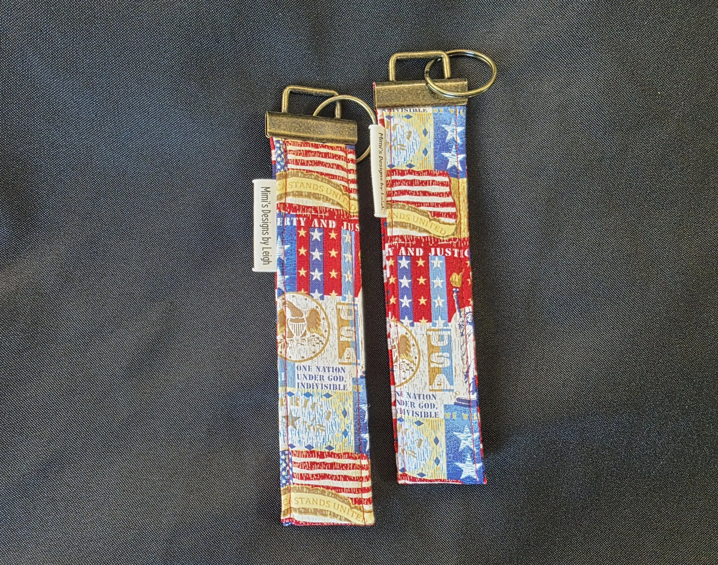 Key Fob - Patriotic Patchwork