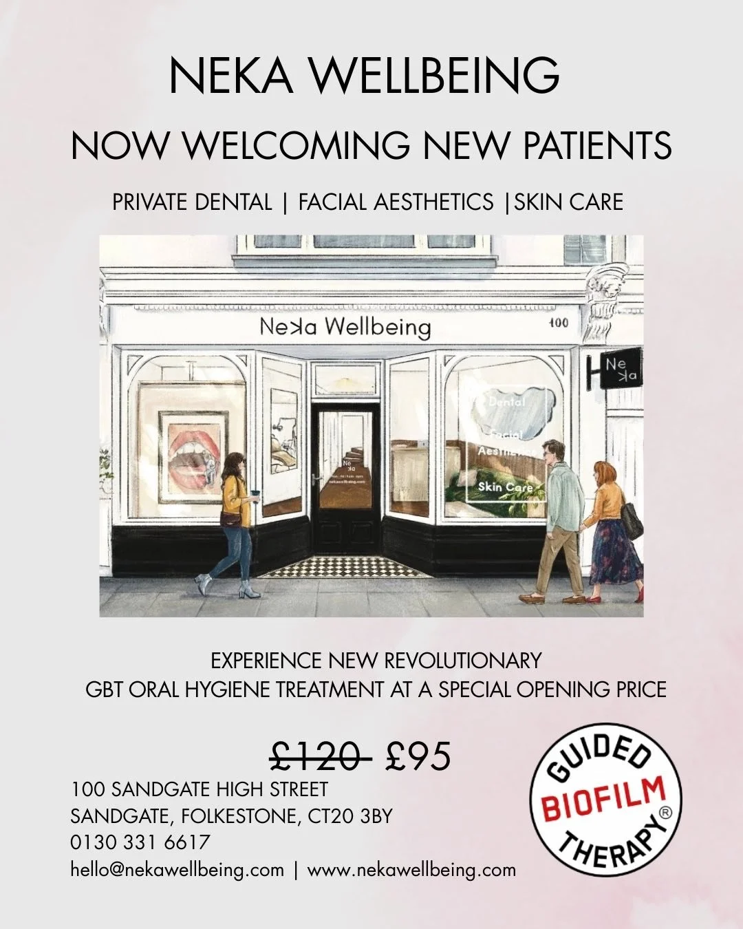 ✨🦷Sandgate, we've arrived!🦷✨
We're excited to welcome NEW patients to our brand new dental practice.
Enjoy a healthier, brighter smile with our special discounted Guided Biofim Therapy (GBT) hygiene🪥💎
Book your appointment today and start your sm