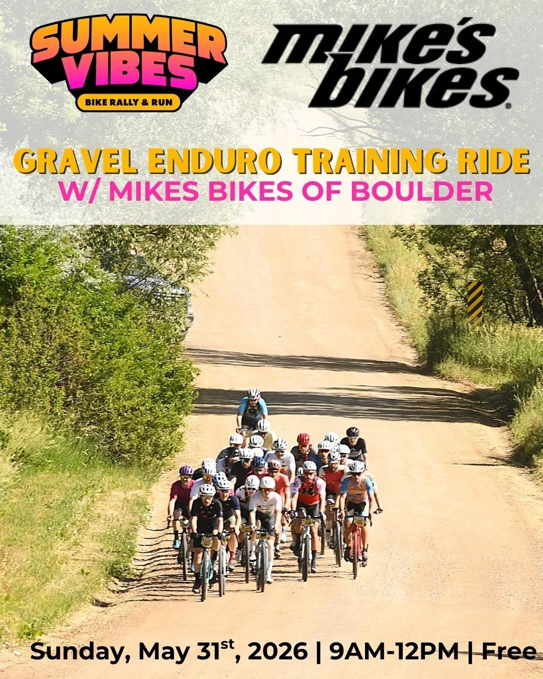 Just under a month out till we line up on the start line for this year&rsquo;s event, and we are gearing up for a Gravel Enduro Training Ride with our friends over at @mikesbikesboulder . 

Swap out your usual Sunday spin by meeting us at the Mikes B