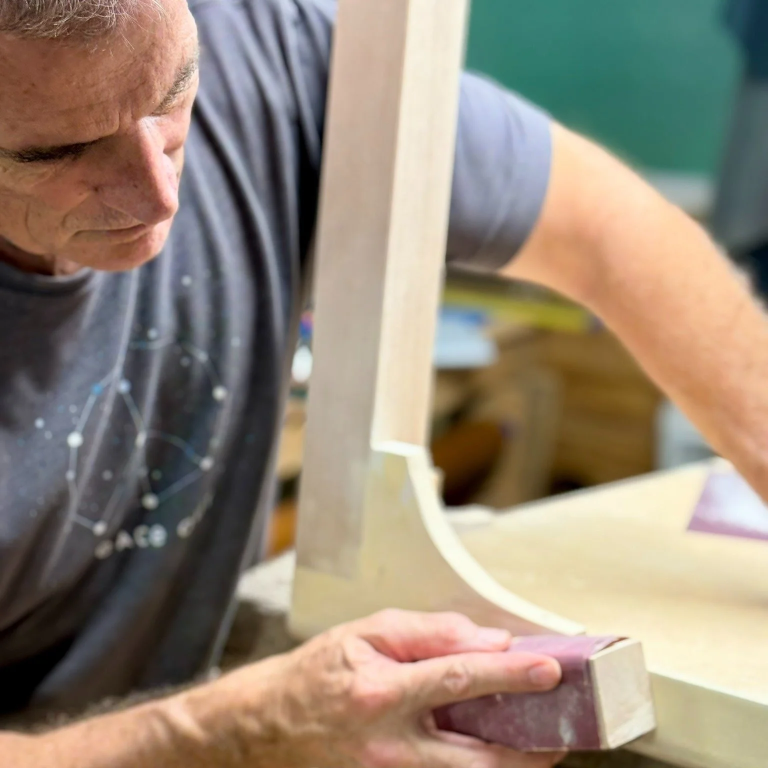 Owner and founder of Legacy Boards Backgammon, Bill Shea, where passion meets precision.  You will always find him hard at work in his shop.  Or as Confucius said, 
&quot;Choose a job you love, and you will never have to work a day in your life&quot;