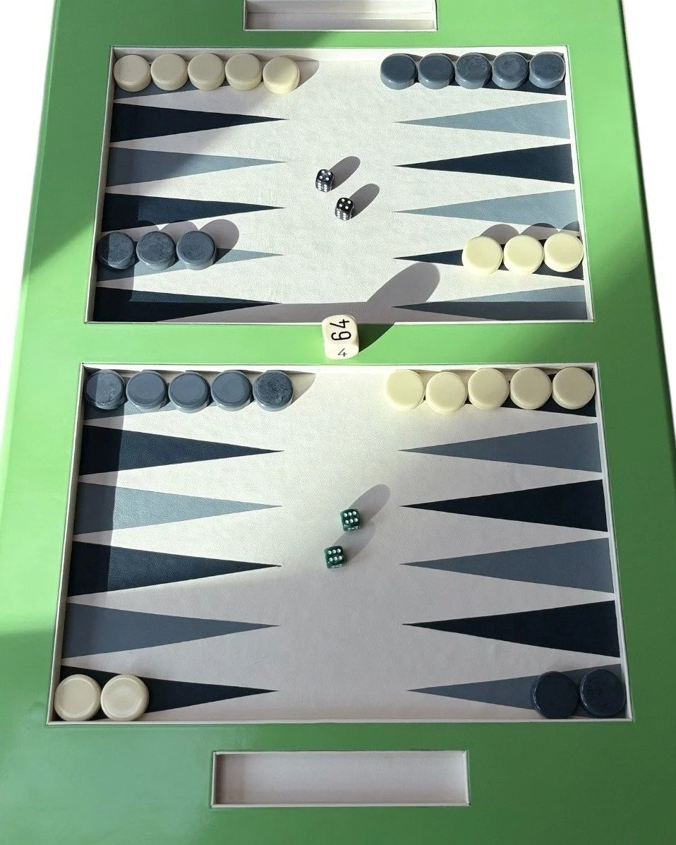 Santa delivered this exquisite Legacy Backgammon Board to Sherrill Canet Interiors, located at 3508 S Dixie Hwy, West Palm Beach, just in time for this holiday season!  Surprise them with the perfect last minute family gift under your Christmas tree!