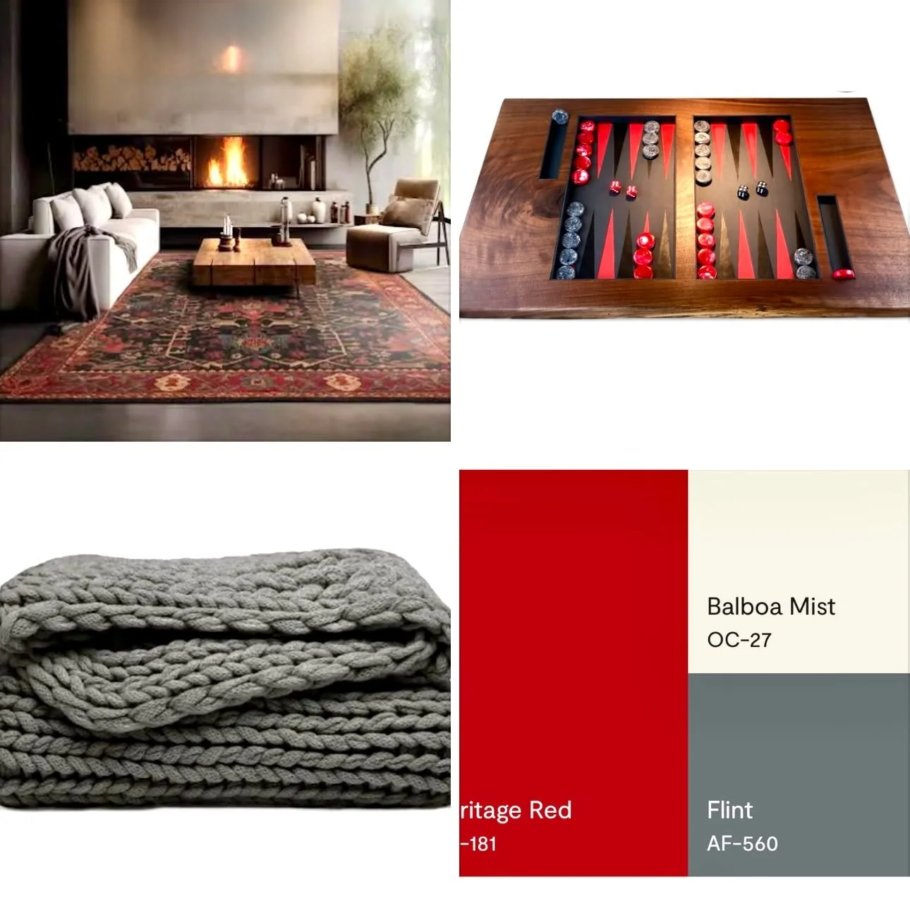 What a fun way to pull the design together than a one-of-a-kind backgammon board, every facet of which is customizable to your color, texture, shape or size.  Please let us contribute to your unique styles!  Contact us:legacyboardsnc@gmail.com or leg