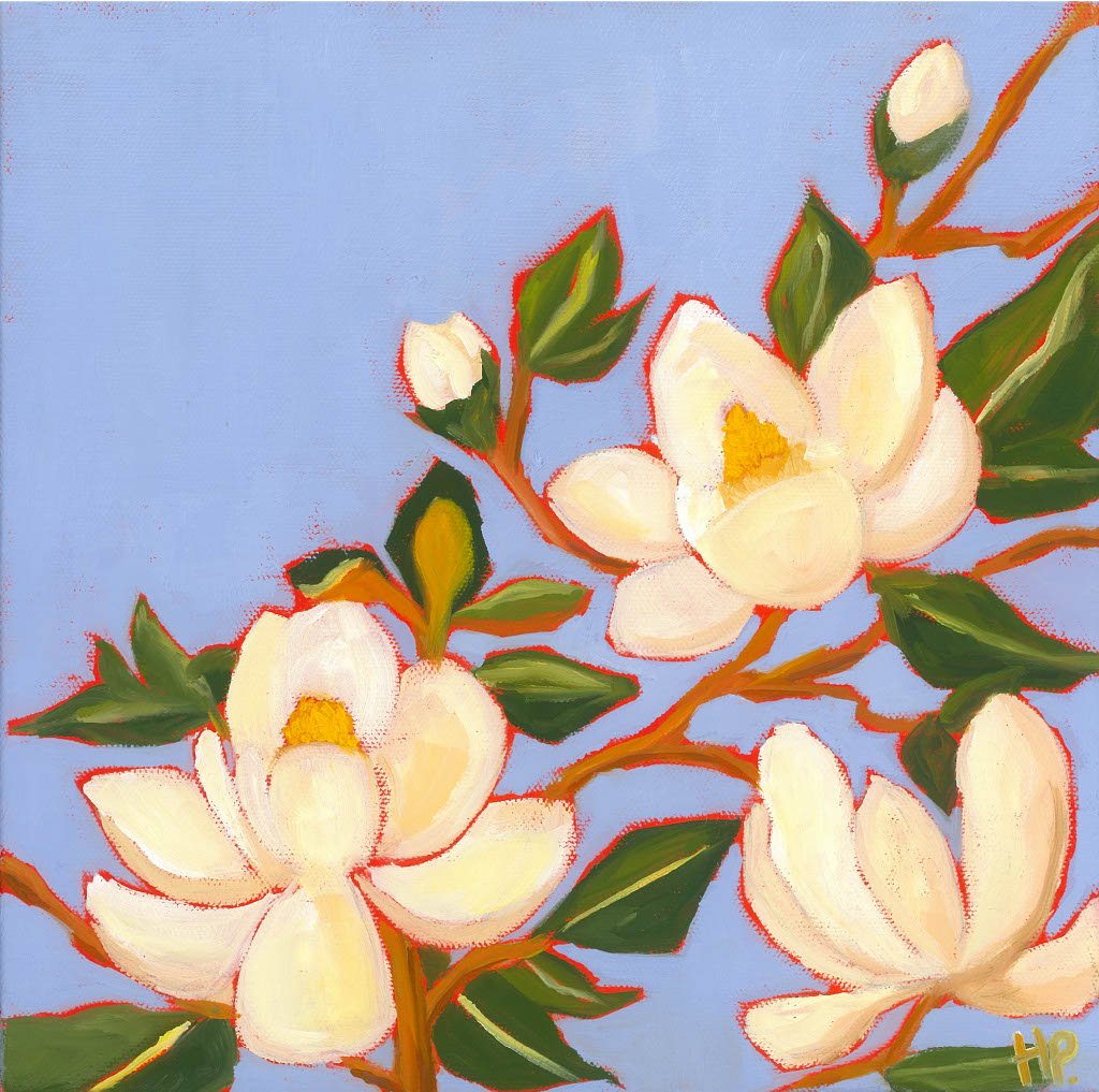 "Golden Magnolias" Print