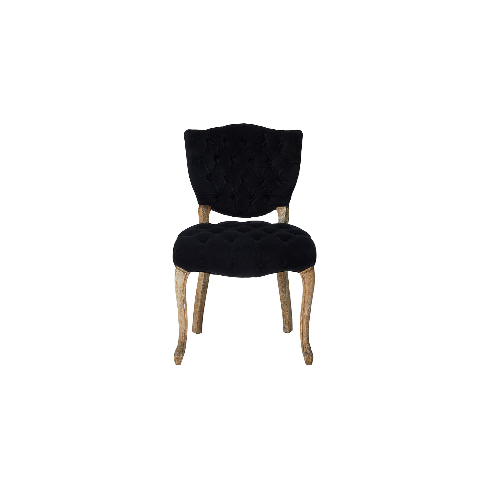 Black Tufted Chair