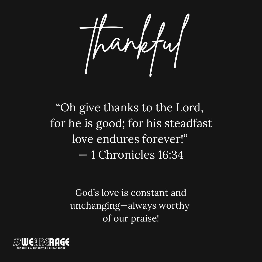 This Thanksgiving, let&rsquo;s pause to reflect on all we have to be grateful for. God&rsquo;s goodness, His unshakable love, and the gift of salvation through Jesus are reasons to give thanks every day.

&lsquo;Give thanks to the Lord, for He is goo