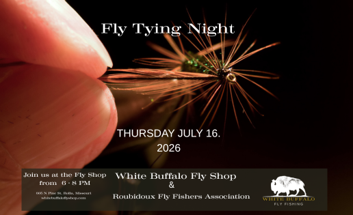 Fly Tying Night &amp; Trout Talks w/ Featured Guest– July 16, 2026 