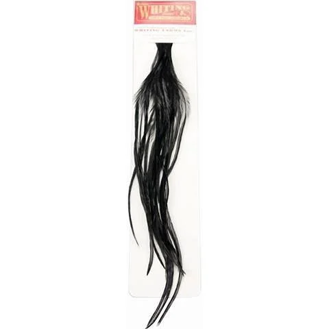 Dry Fly Neck Hackle, 1/2 Tip, 18 & Up: Black