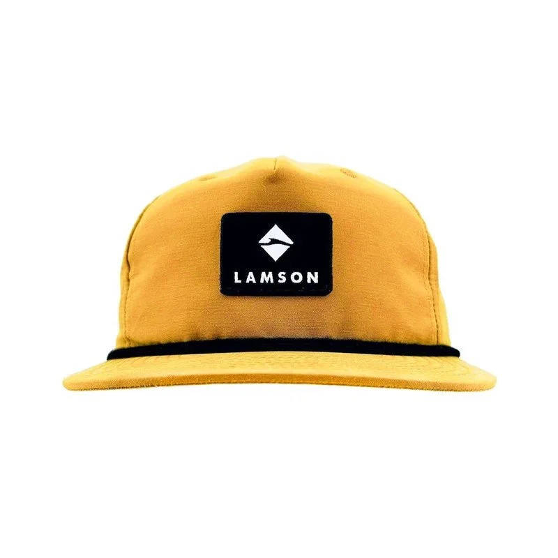 LAMSON Flat Bill Rope Cap - Tan With Black Rope