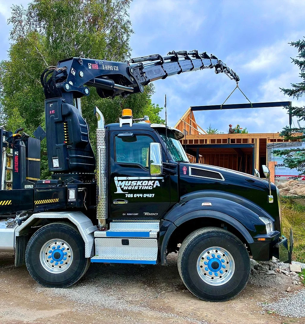 Lifting heavy 💪 with @wallacewelds 

🏗️ Call (705) 644-0427 to book our Boom Truck Crane or Spider Crane Services in Muskoka &amp; the surrounding areas.

www.muskokahoisting.com

#muskokahoisting #muskokalakes #muskokabuilders #cranelife #craneope
