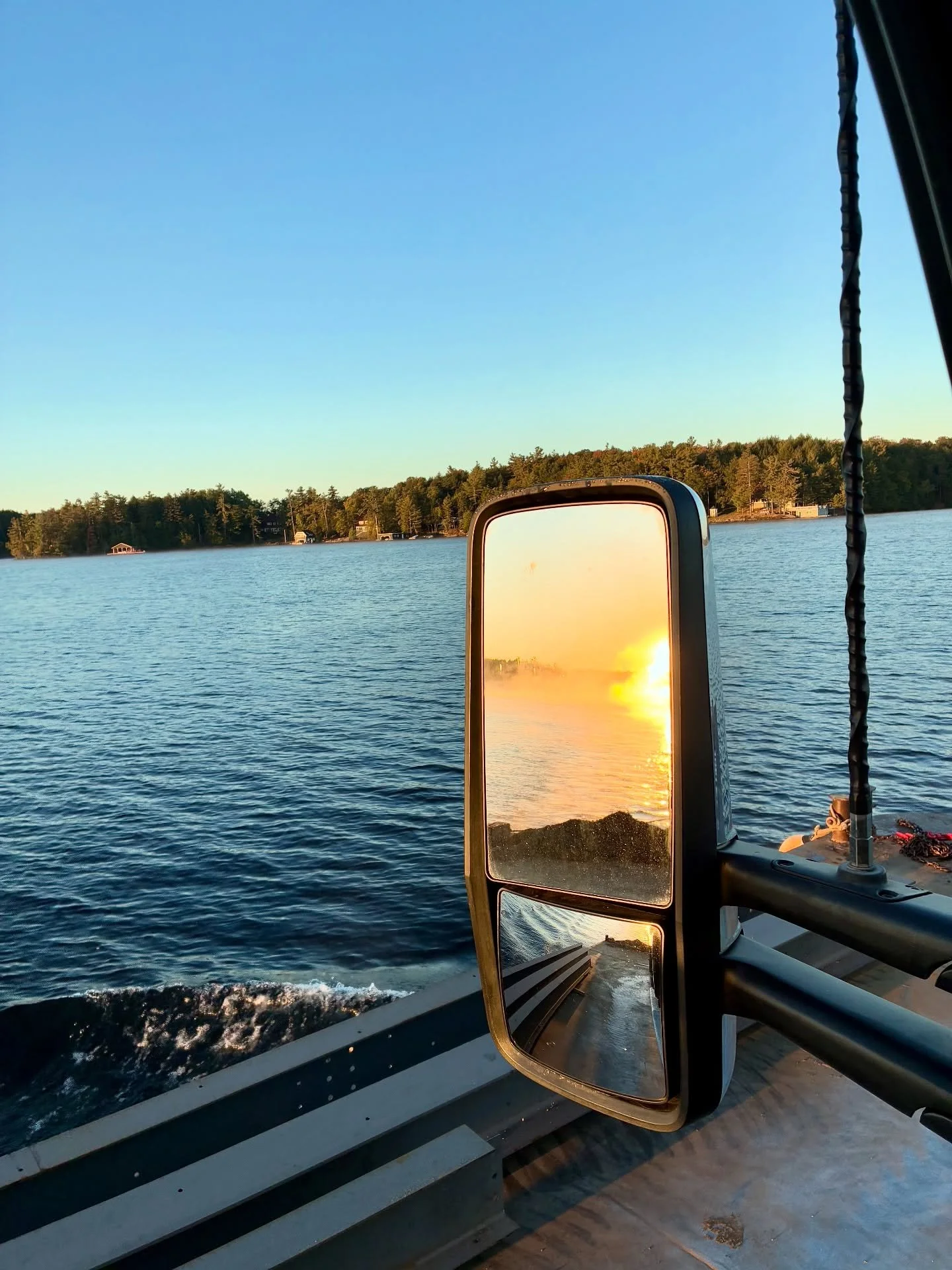 Barge days 🌅 🏗️ #cranelife #muskokahoisting #boomtruck #lakejoseph #lakerosseau #lakemuskoka #muskokalakes #muskokabuilder #muskokabuilders