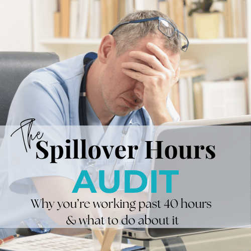 Free interactive audit for primary care NPs. 5 to 10 minutes.

Add up the hours your week actually takes, including the ones before your first patient and the notes you finish at home. The audit shows whether those extra hours come from how you work,