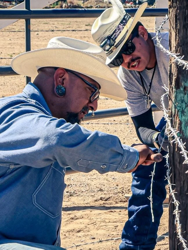 Work is underway on our new livestock program! Last week, our ranchers installed a brand-new alley complete with squeeze chutes for our cattle. This setup will now allow us to safely and efficiently vaccinate, monitor, and care for the cows, an impor