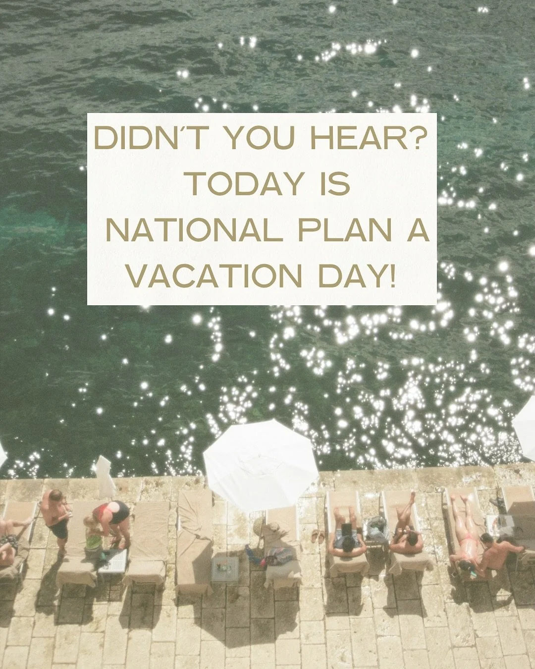 🌴☀️Time to swap your ongoing todo list for a packing list! Today&rsquo;s national plan a vacation day! Don&rsquo;t just dream it, let&rsquo;s do it! Inquiry with us with the link in bio to begin your planning journey!