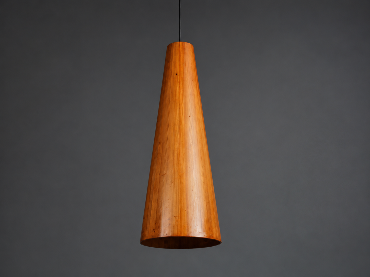Jørgen Wolff "Conus" Pendant Lamp, Denmark, c. 1958–60
