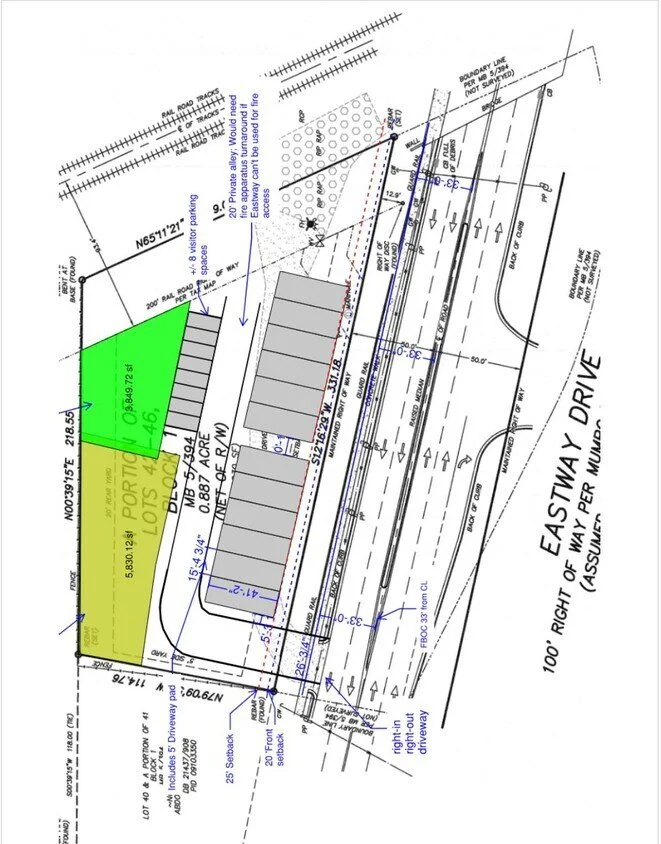 426 Eastway Dr · Charlotte, NC 28205 For Sale · ±0.887 AC · OFC Zoning · Call for Pricing