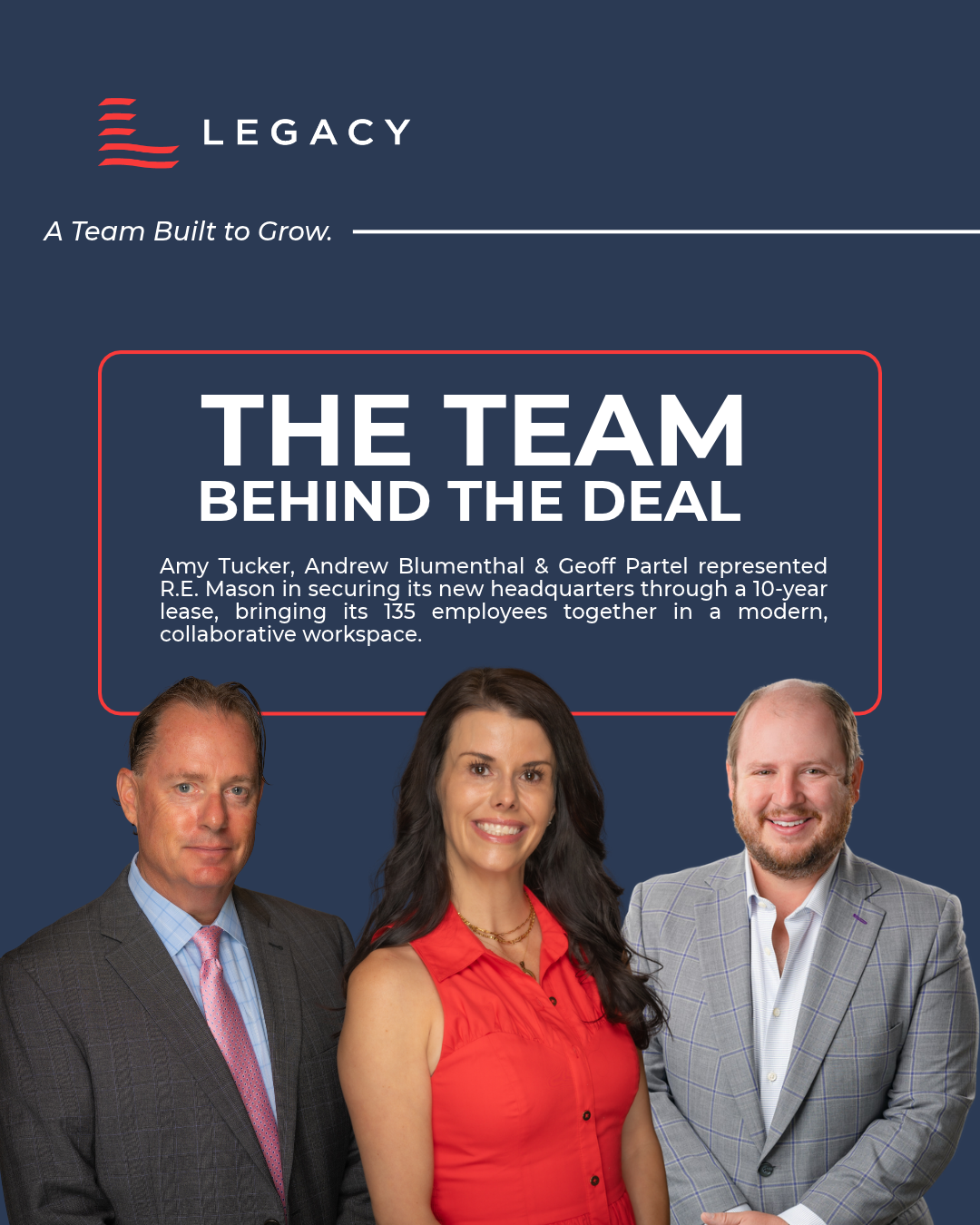 Broker Geoff Partel and Senior Brokers Amy Tucker & Andrew Blumenthal