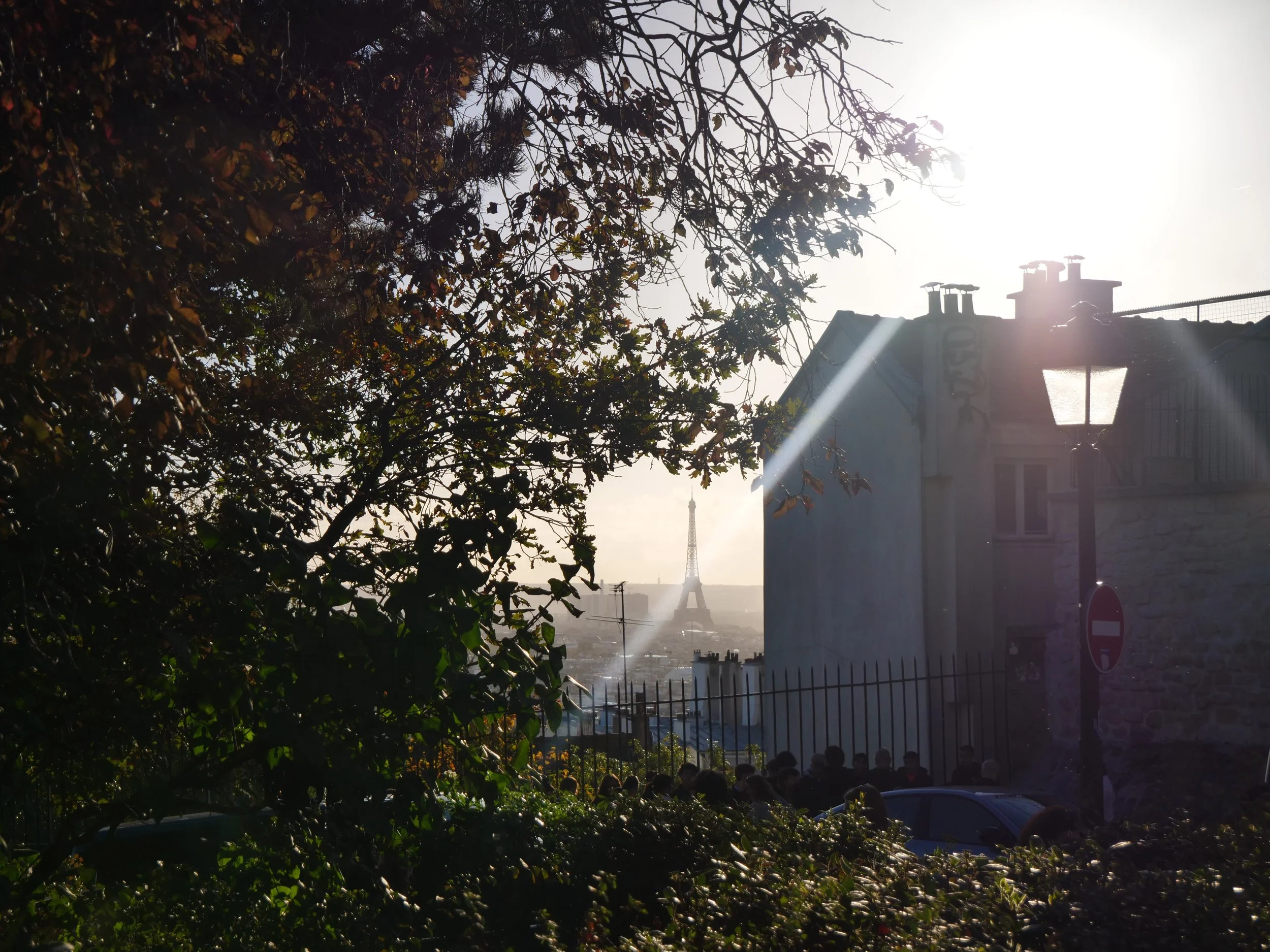 A magical glimpse of the Eiffel Tower from Montmartre’s hidden spots.