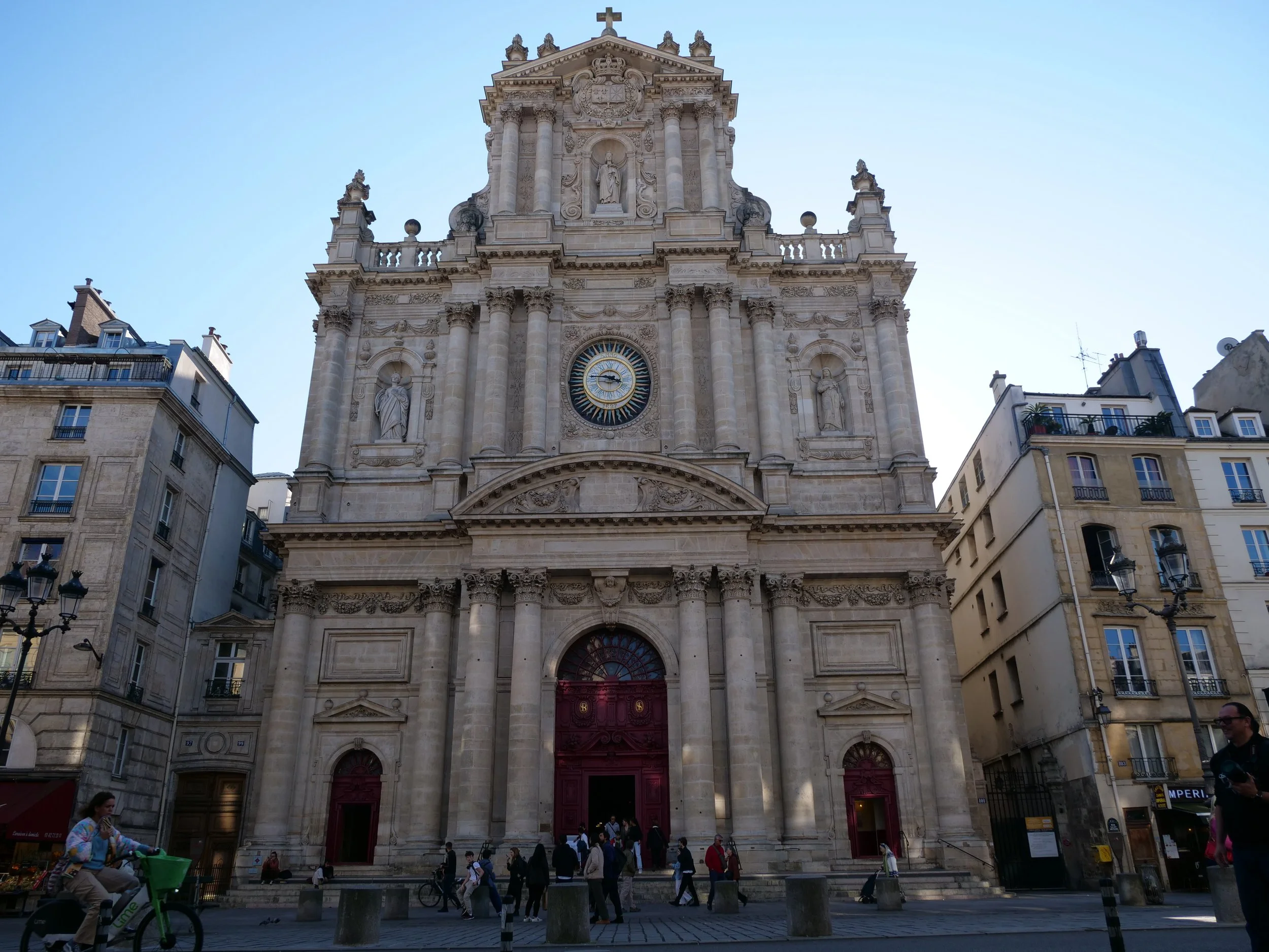 Visit the Église Saint-Paul-Saint-Louis, a Baroque gem that has stood as a spiritual landmark in the Marais for centuries.