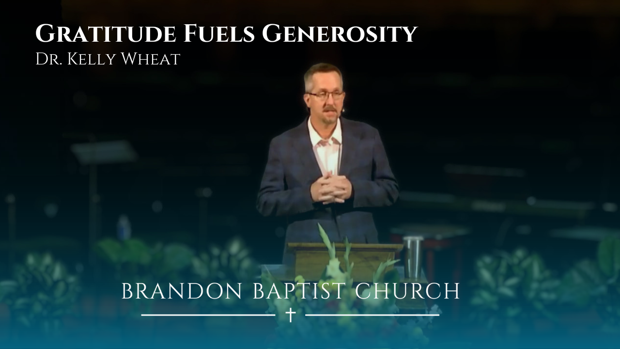 Gratitude Fuels Generosity