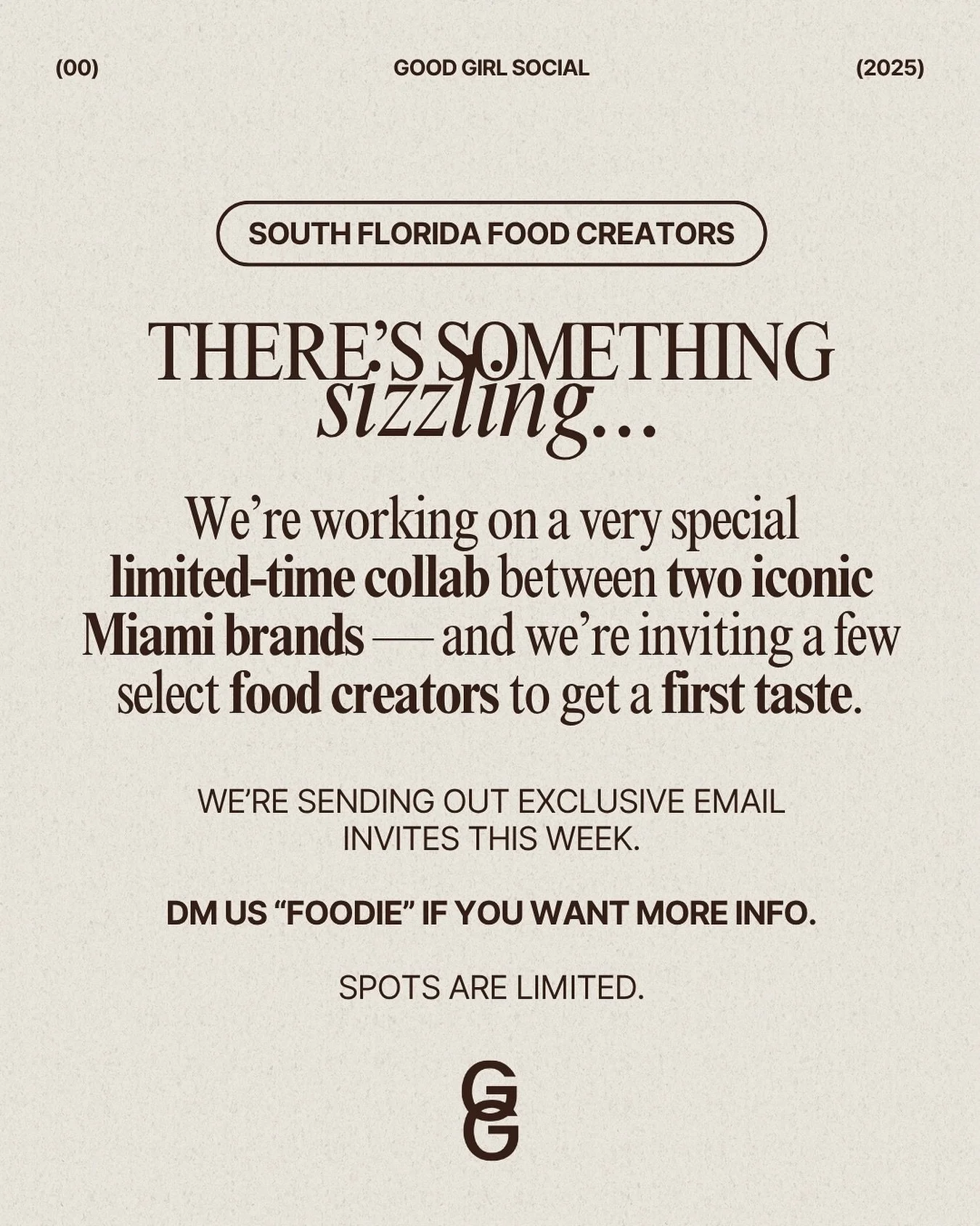 Calling all #MiamiFoodies 📣
There&rsquo;s something juicy in the works&hellip;👀🍔

Want in? DM us &ldquo;FOODIE&rdquo; for more info.

#Miami #MiamiFood #MiamiFoodie #MiamiFoods #MiamiFoodScene #MiamiFoodBlog #MiamiFoodBlogger #MiamiFoodLovers #Mia