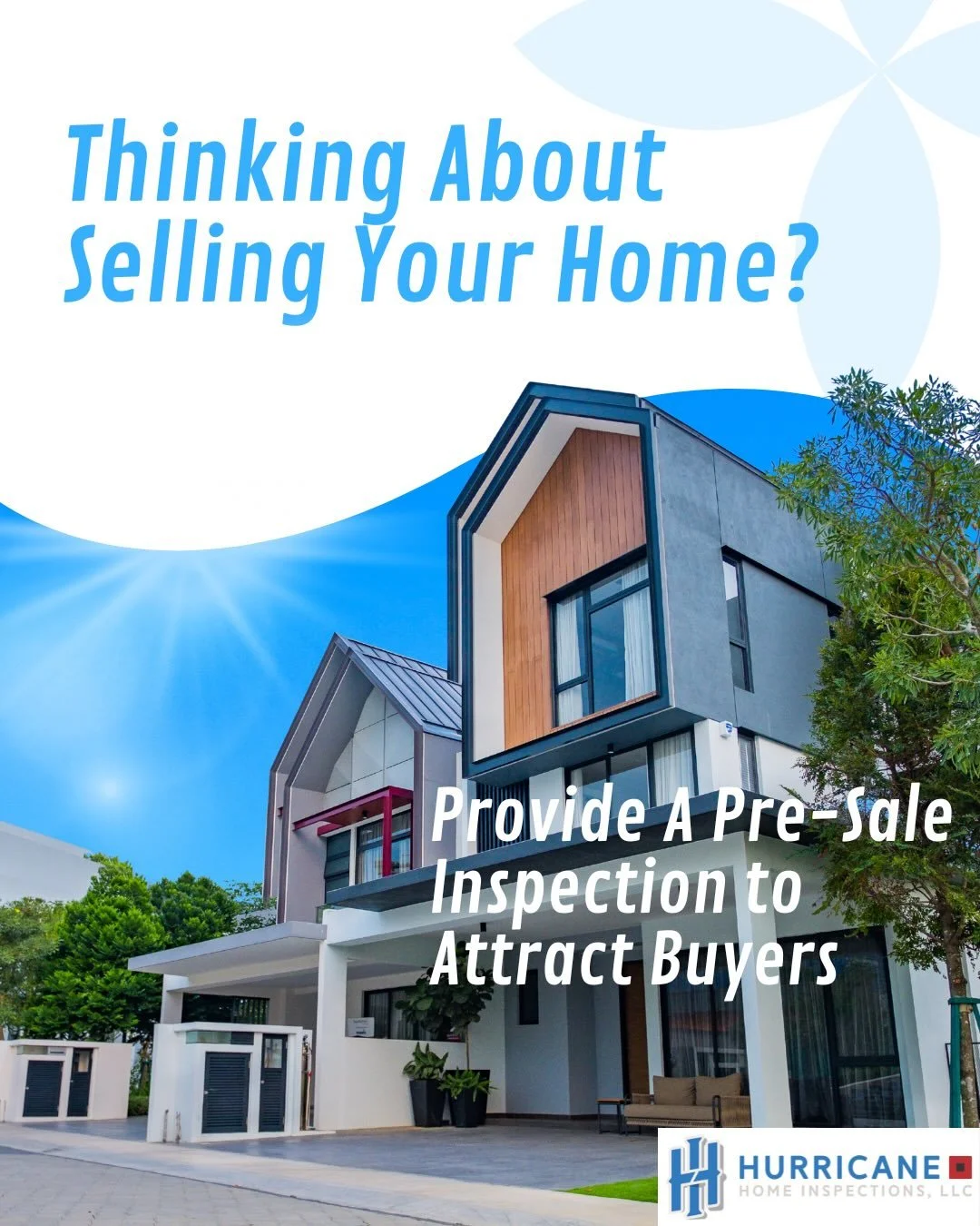 Pre-sale inspections are a great way to get started on repairs for your home before listing it. Consult with our inspector about issues that usually come up during the inspection phase and prioritize those. Provide potential buyers with a free guide 
