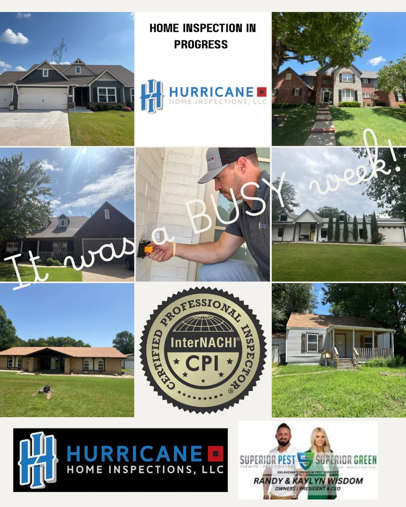 Busy last few days! Want to thank @superior_termite_pest_control for being there every time we call and providing great service! 
☎️ Call or text 🤳if you have questions about your home inspection
We have plenty of cookies!🍪 #homeinspection #tulsa #