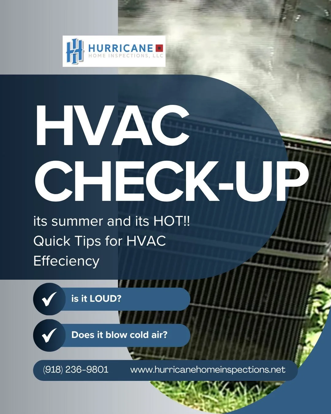 It&rsquo;s a great time to check up on your system and save some money 💵 
While getting a HVAC professional to come out yearly is recommended, you can also do a few things yourself to make sure your air conditioner is efficient and prolong the life 
