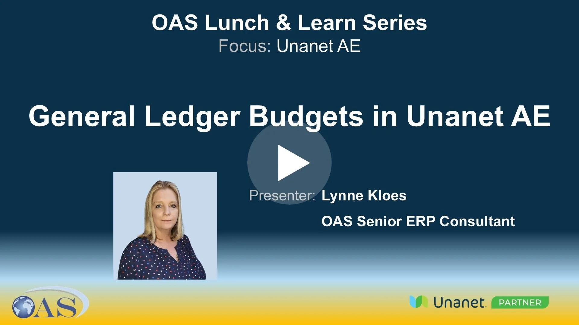 General Ledger Budgets