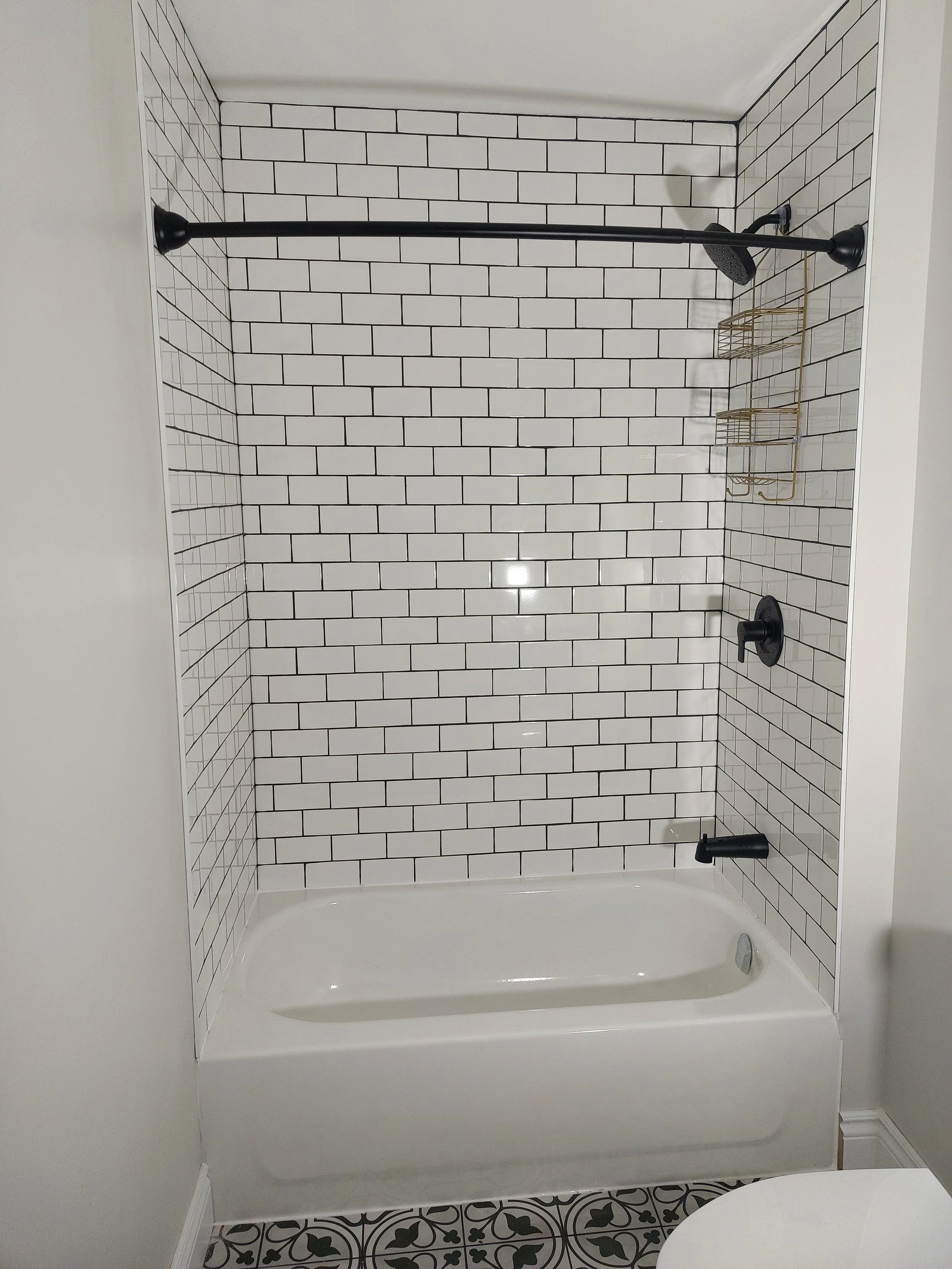 Tiled shower