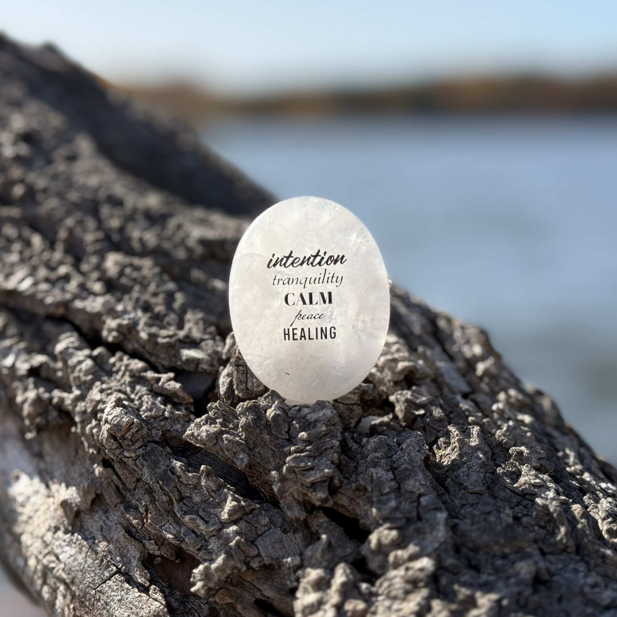 White Quartz Worry Stone