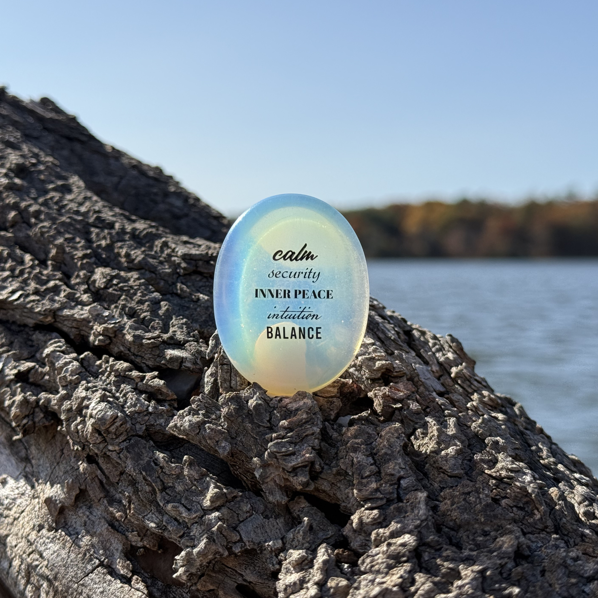 Opal Worry Stone