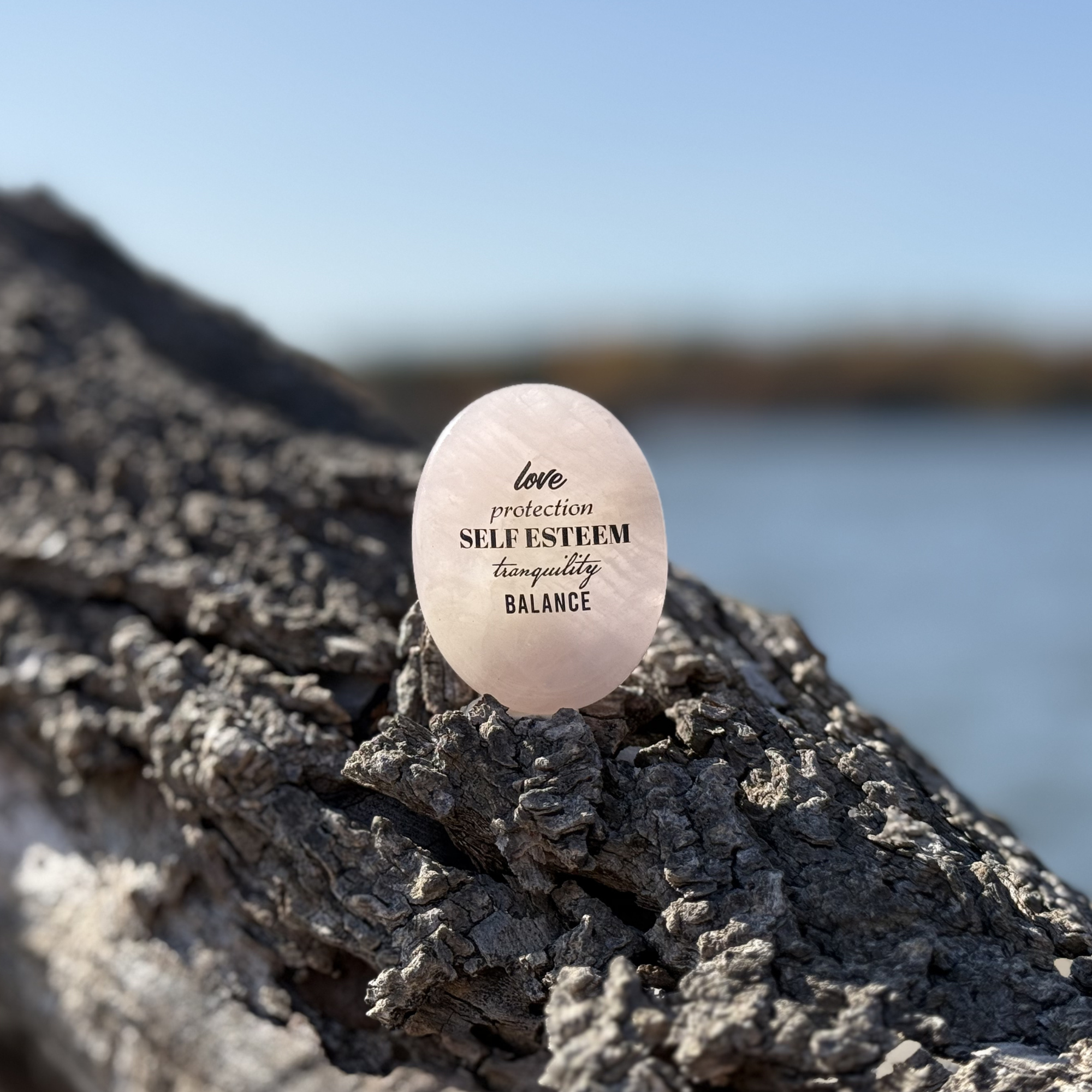 Rose Quartz Worry Stone