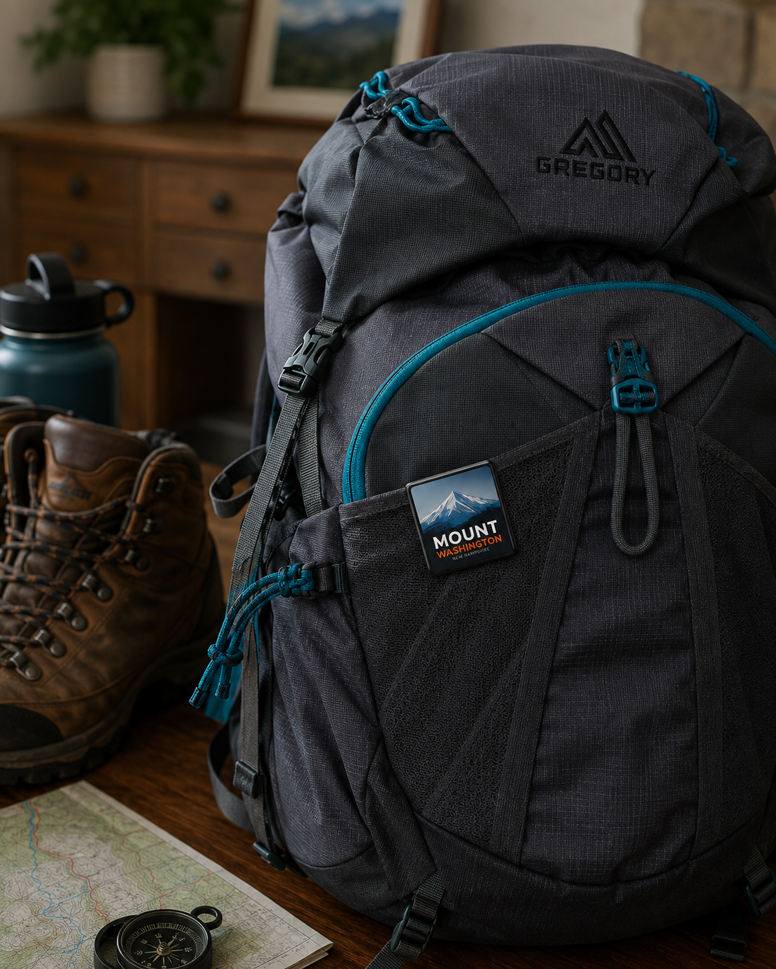 Apparel Pin for Hiking Bag