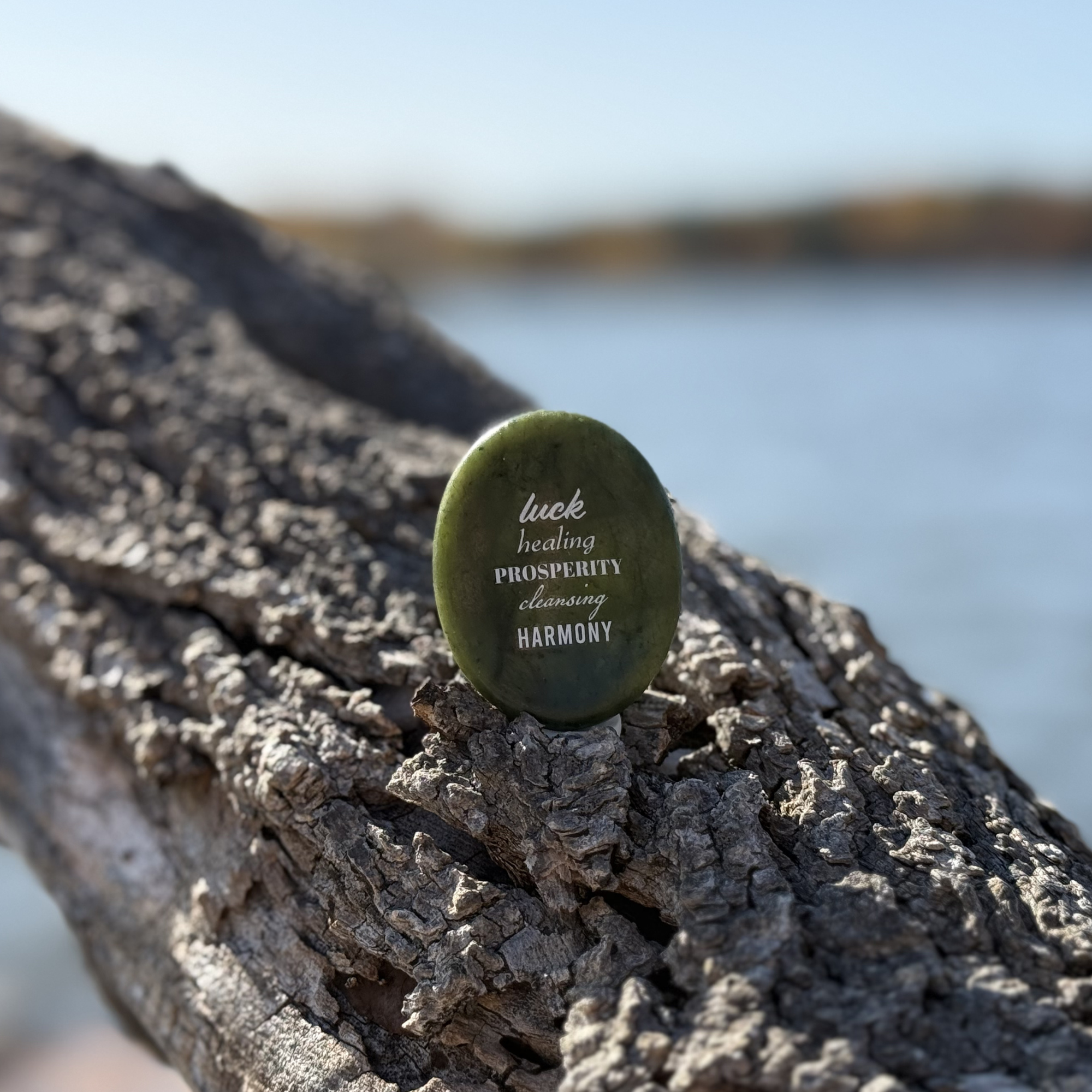 Green Jade Worry Stone