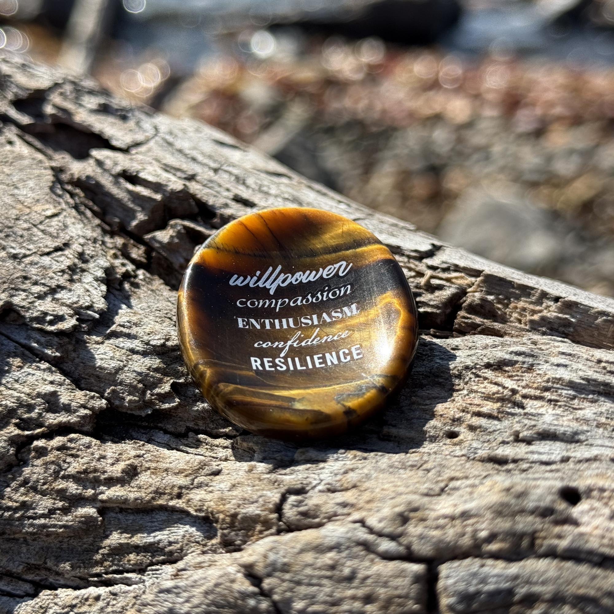 Tiger's Eye Worry Stone