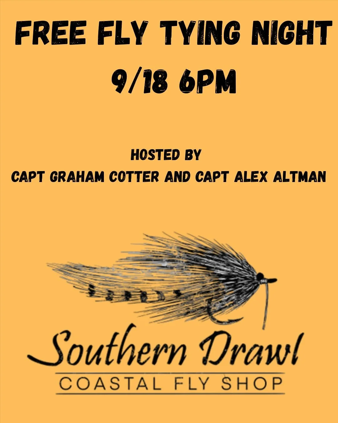 After a busy summer in the shop and on the water, our free fly tying nights are back! 

Join us at the shop on Sept 18th at 6pm for another great night with @capt_grahamcotter and @al_altman11 

Save your seat at the link in our bio 

#hiltonhead #fl