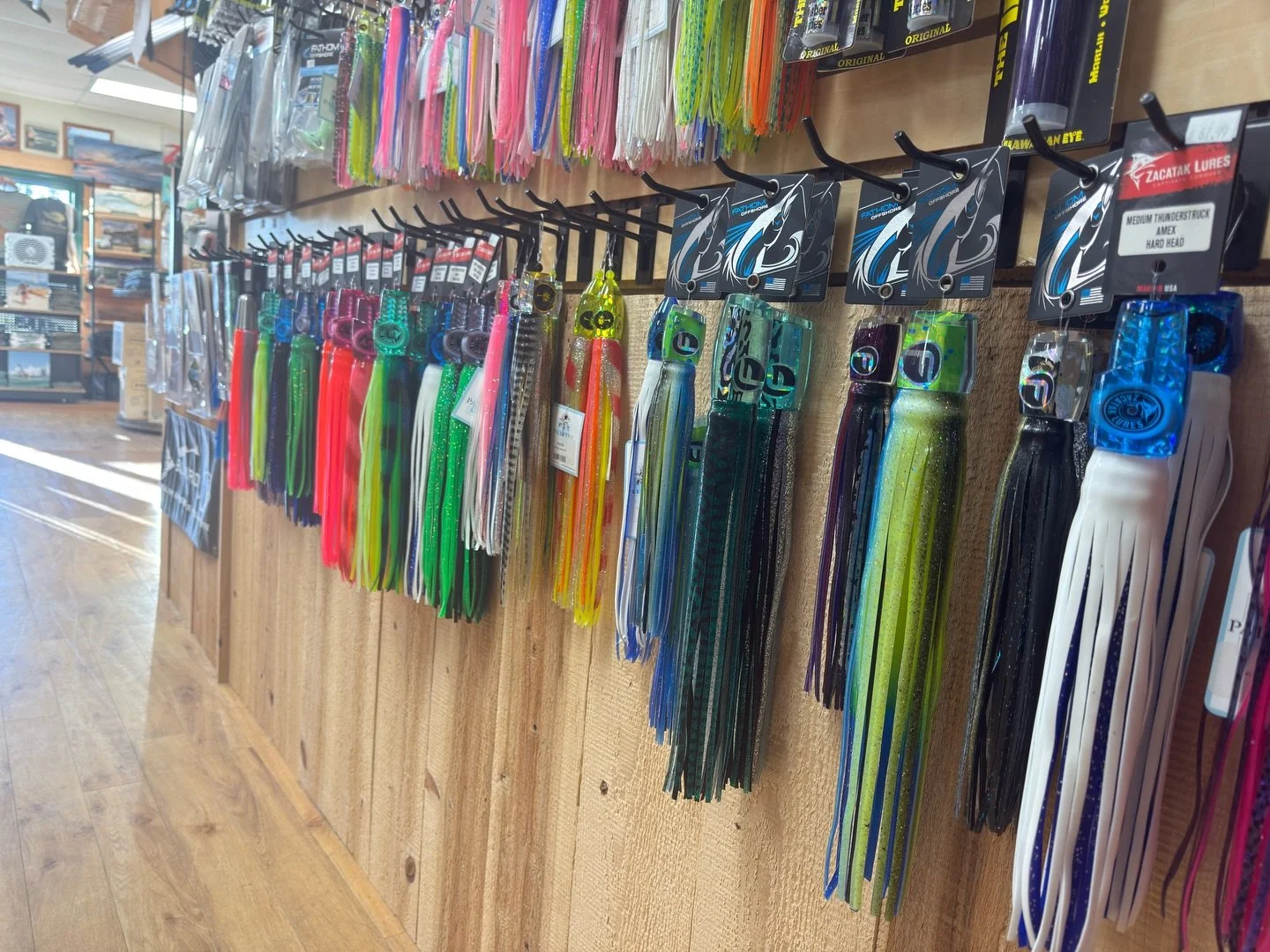 Wahoo time! Come check out our great selection of trolling lures from @zacataklures @palmettolures @nomadtackle_usa @fathomoffshore 

When there are fish around, these are proven to get the job done! 

#fishing #offshore #wahoo #hiltonhead