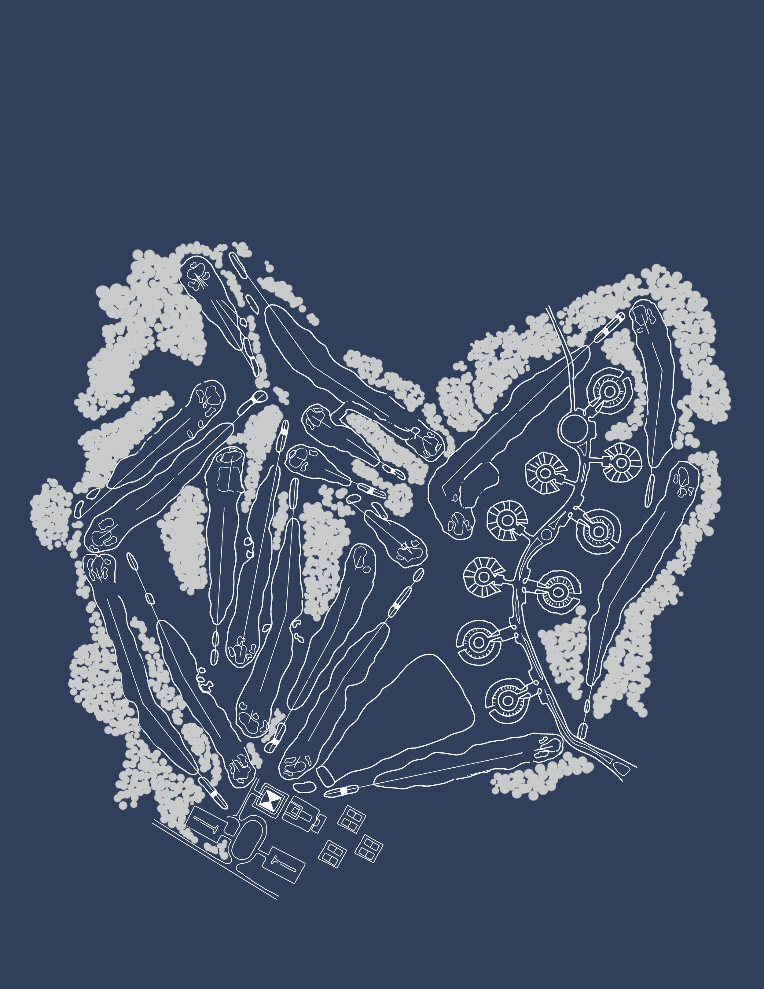Vintage Montauk Downs Course Map