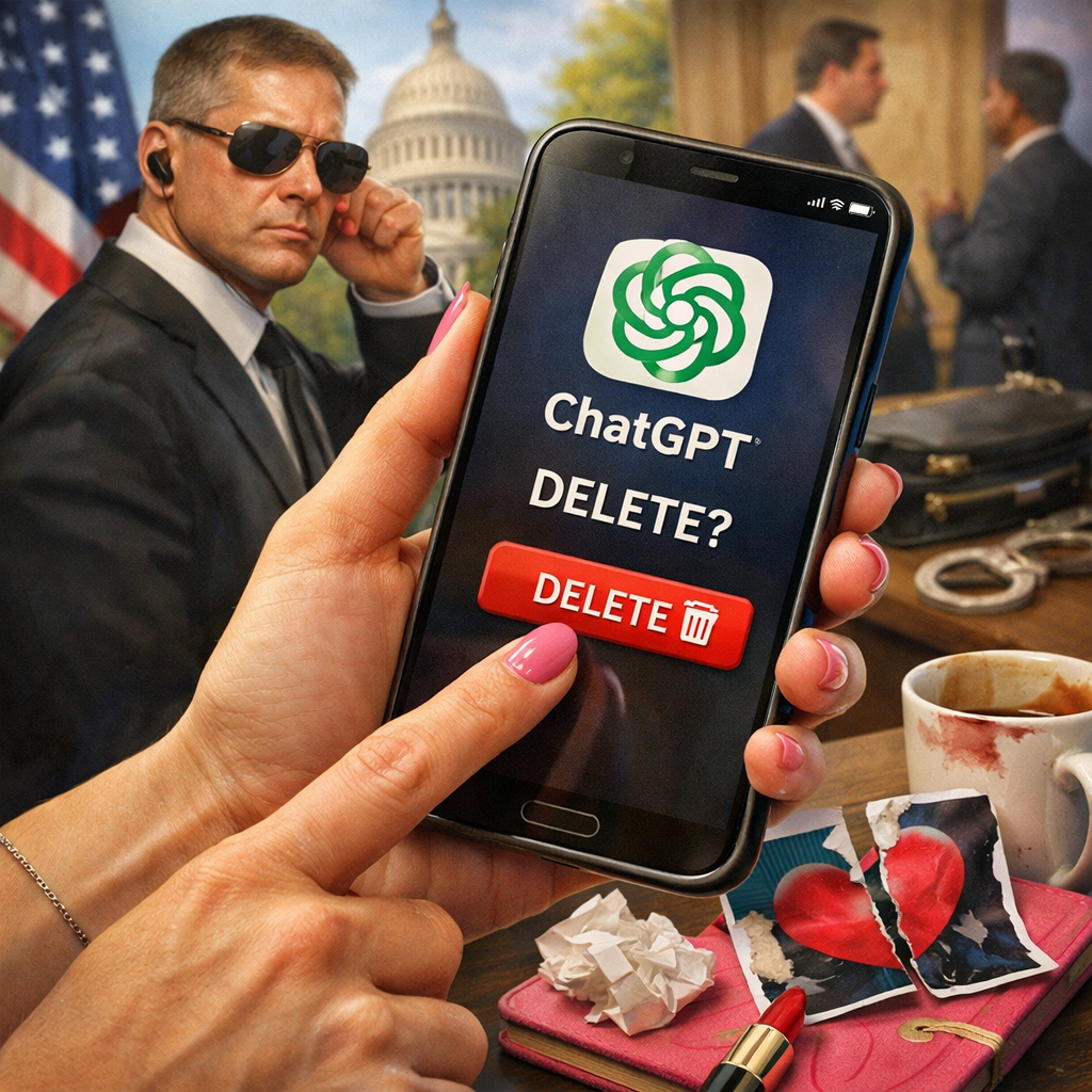 Delete, delete, delete. People are dramatically ghosting ChatGPT like it’s a cheating boyfriend