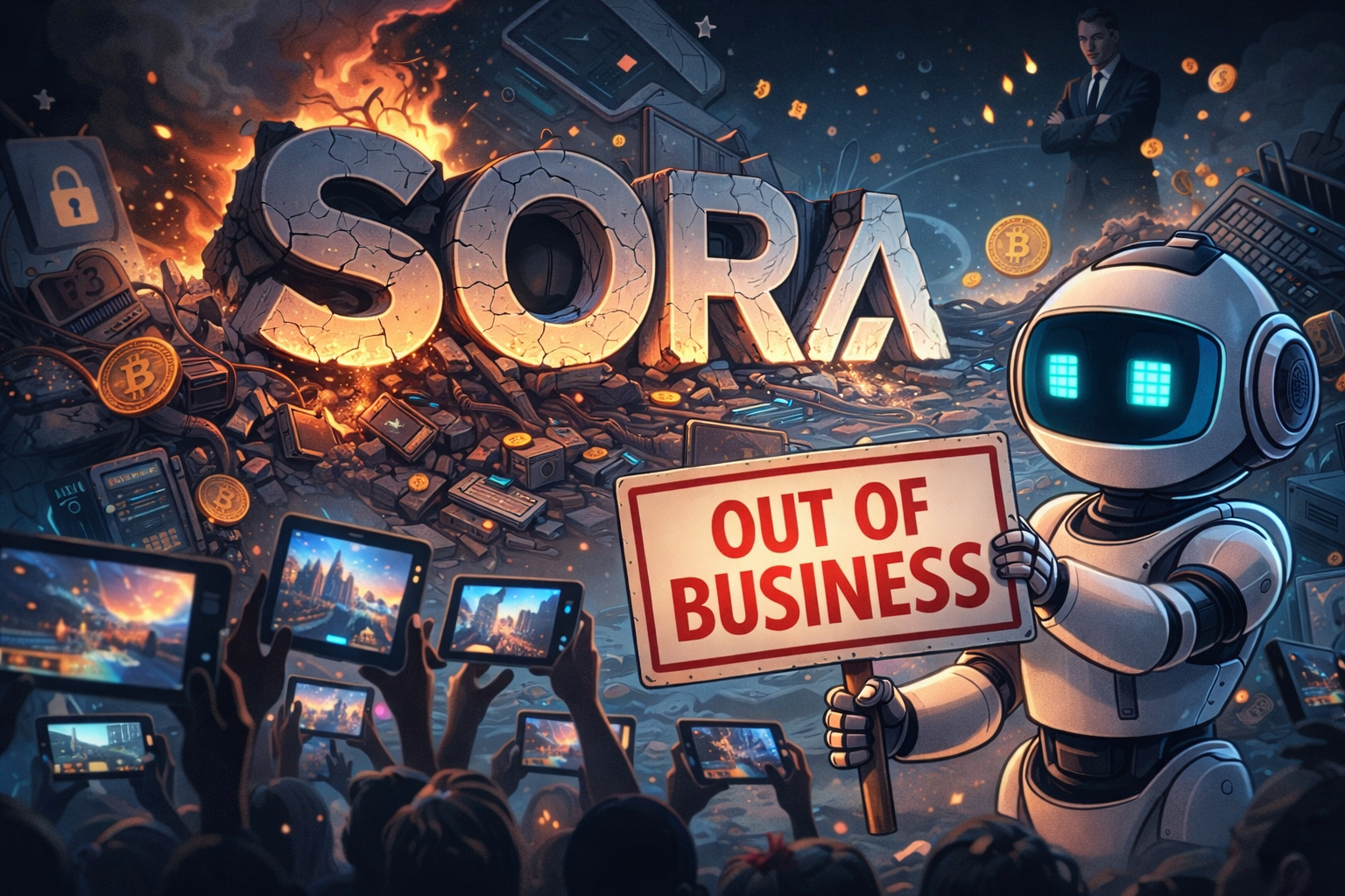 Sora is gone… Yeah, right after we trained it for free