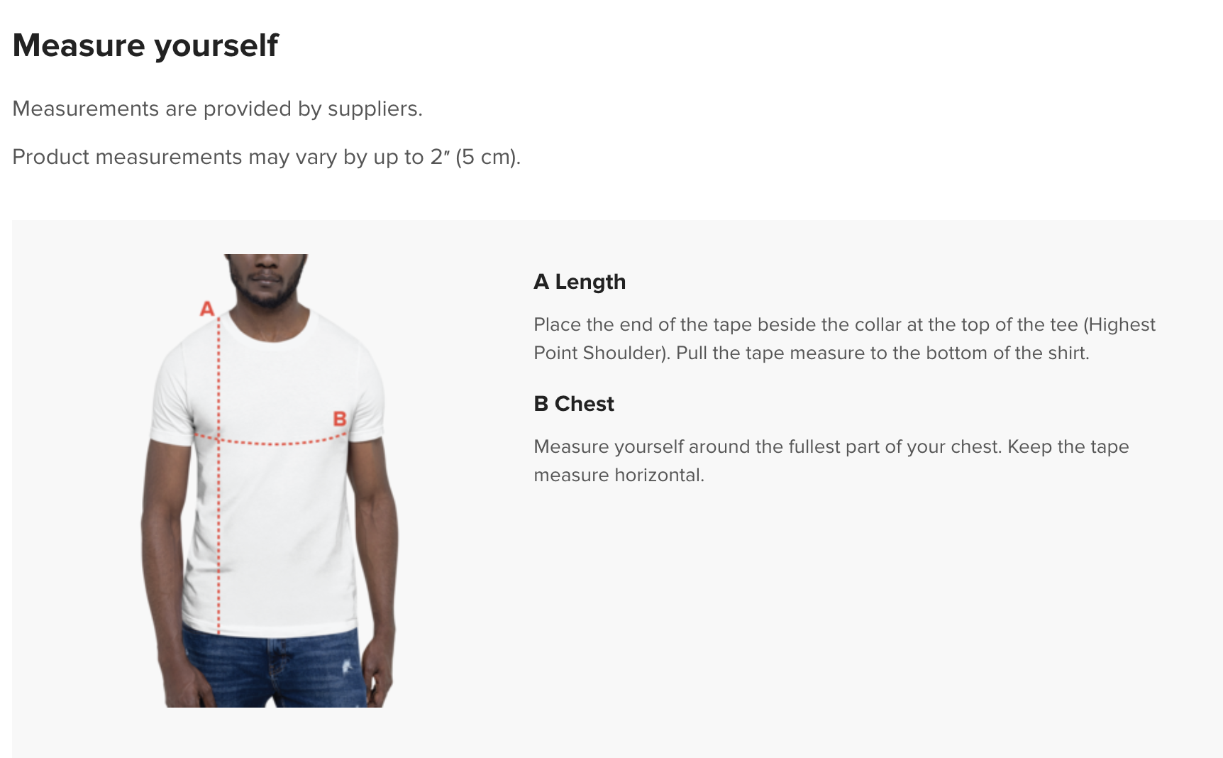 Measure yourself - T-shirt