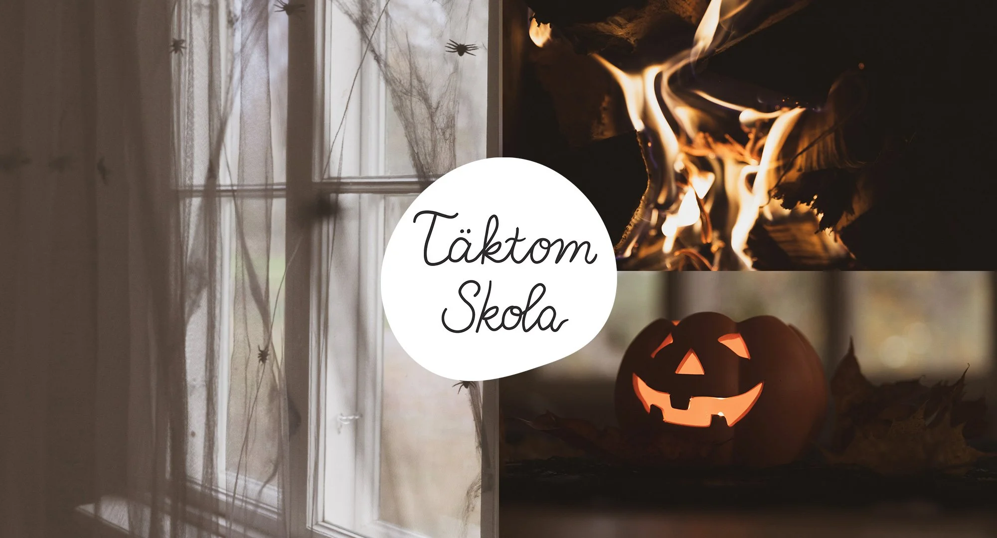 Täktom Skolan Kummituskahvila ja Pimeä perhesauna – Täktom Skolans Spökhus Café och Mörka familjebastu