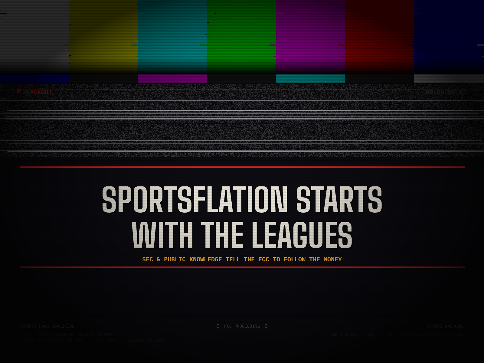 Sportsflation Starts With the Leagues: SFC and Public Knowledge Tell the FCC to Follow the Money