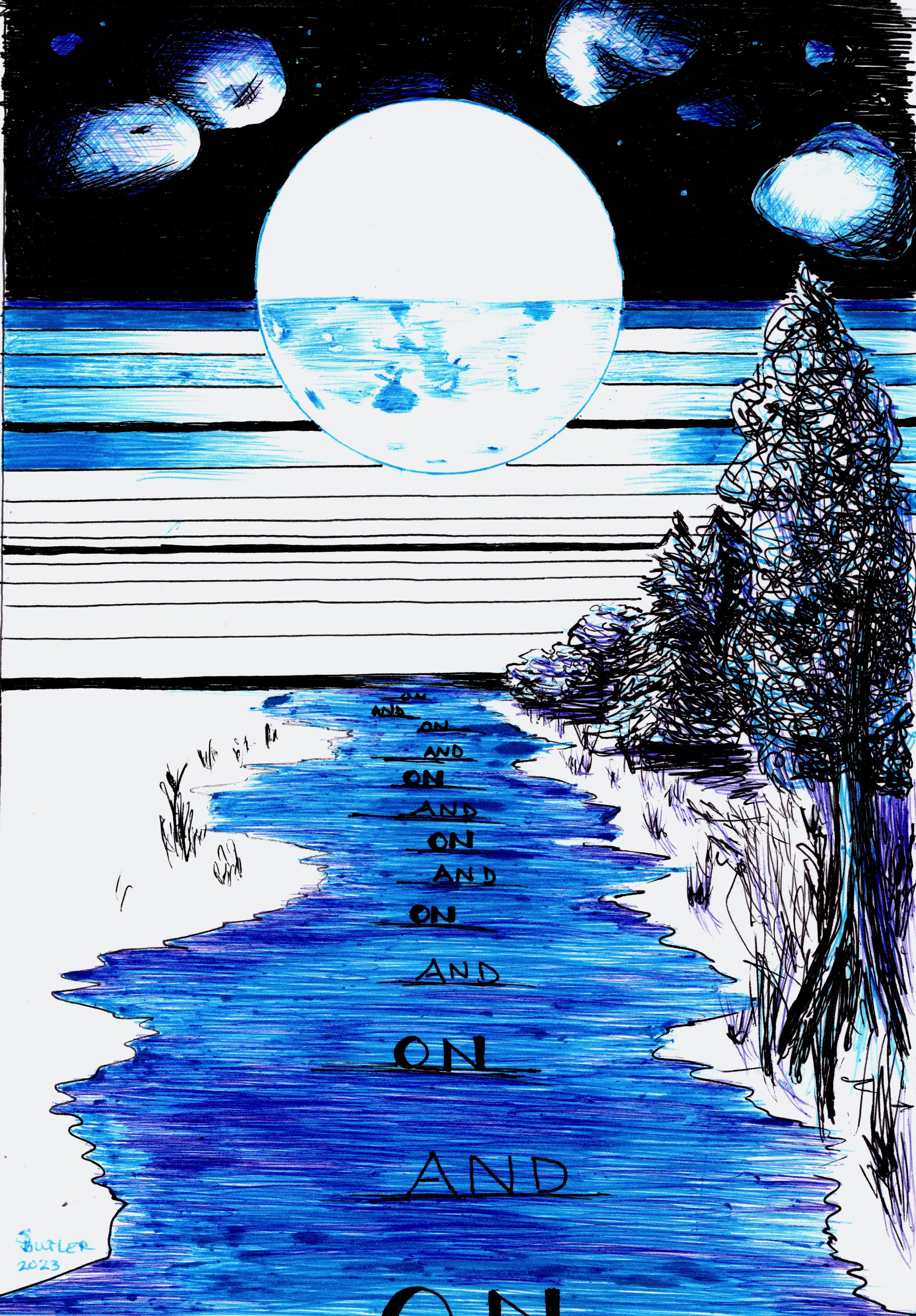Celestial Drawing Print